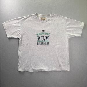 Vintage B.U.M Equipment Shirt Men’s Large 90s Embroidered Spell Out